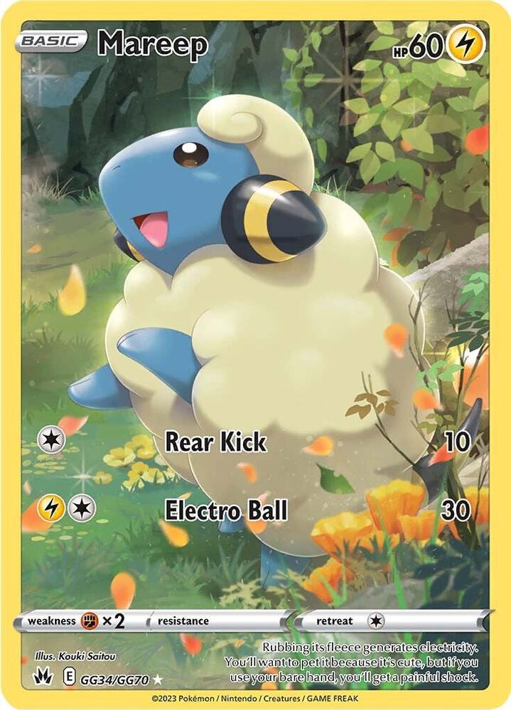 Mareep GG34/GG70 (Crown Zenith: Galarian Gallery)  - Holofoil | Good Games North