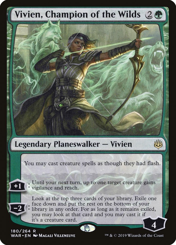 Vivien, Champion of the Wilds 180/264 (War of the Spark)  | Good Games North