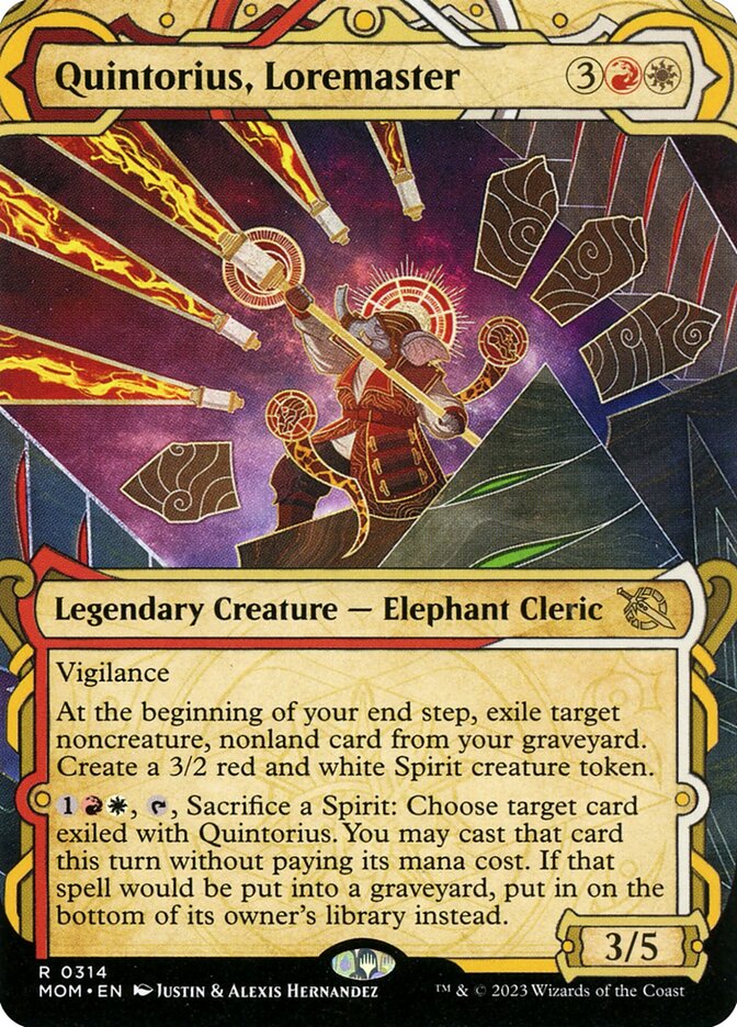 Quintorius, Loremaster 314/291 (March of the Machine)  - Showcase Foil | Good Games North