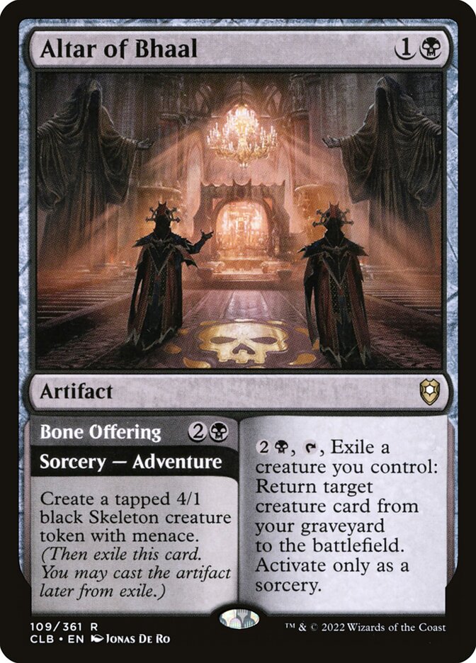 Altar of Bhaal // Bone Offering (Commander Legends: Battle for Baldur's Gate)  | Good Games North