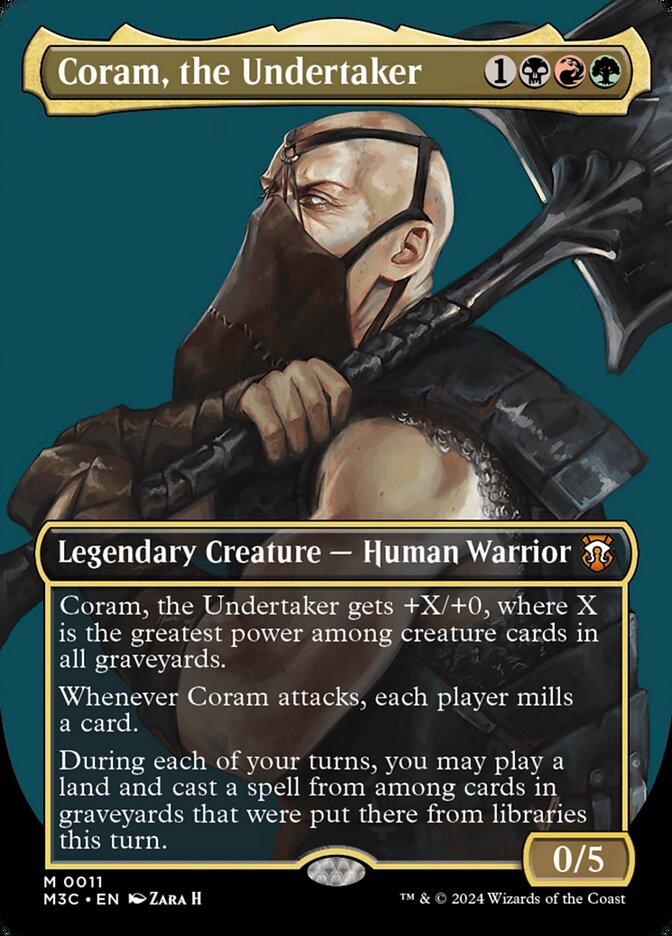 Coram, the Undertaker 11/411 (Commander: Modern Horizons 3)  - Borderless | Good Games North
