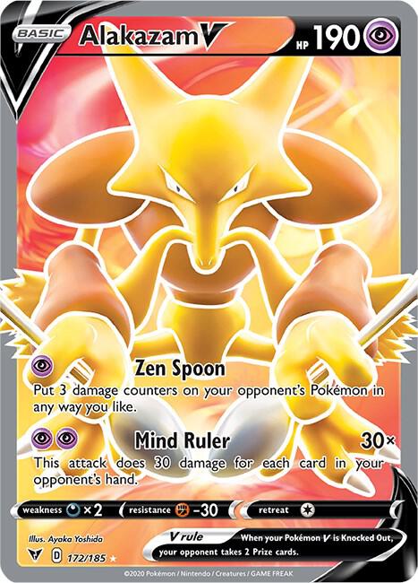 Alakazam V 172/185 (SWSH04: Vivid Voltage)  - Holofoil | Good Games North