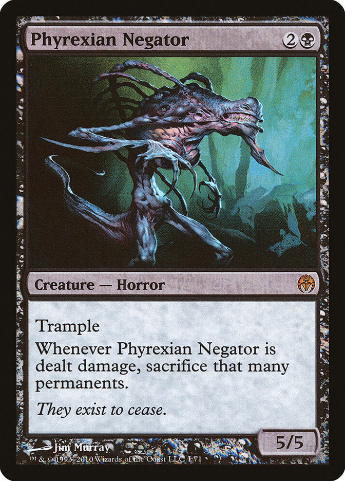 Phyrexian Negator 1 (Duel Decks: Phyrexia vs. the Coalition)  - Foil | Good Games North