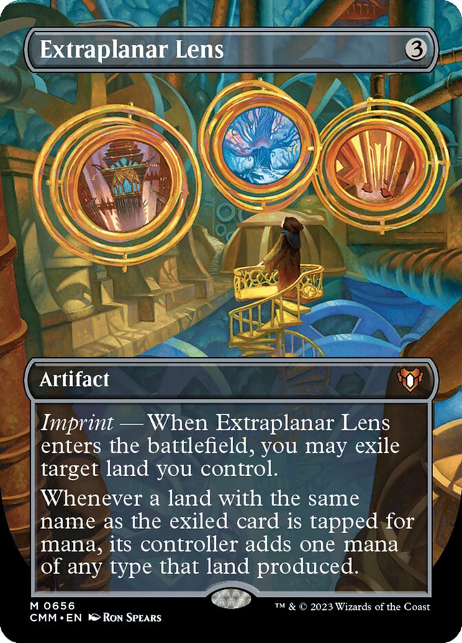 Extraplanar Lens 656/451 (Commander Masters)  - Borderless Foil | Good Games North
