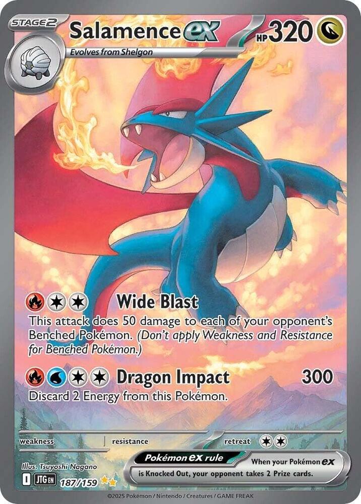 Salamence ex 187/159 (SV09: Journey Together)  - Holofoil | Good Games North