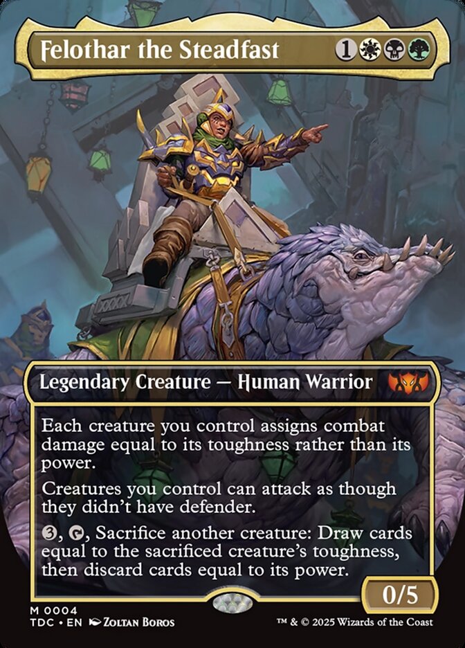 Felothar the Steadfast 4 (Commander: Tarkir: Dragonstorm)  - Foil | Good Games North