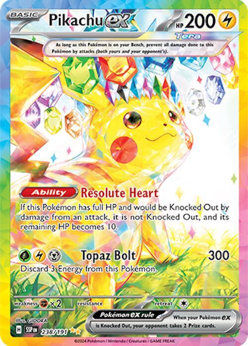 Pikachu ex 238/191 (SV08: Surging Sparks)  - Holofoil | Good Games North
