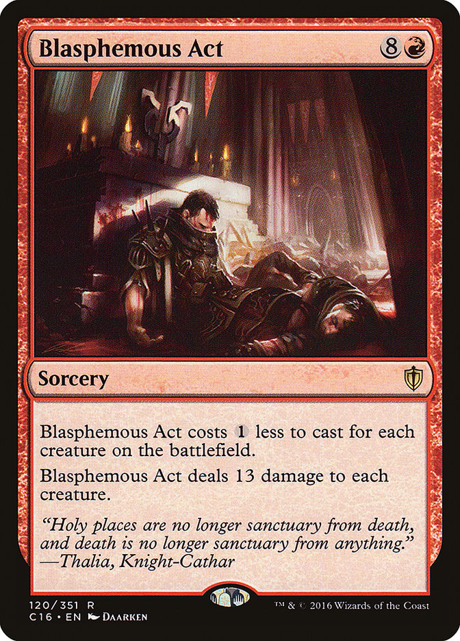 Blasphemous Act 120/351 (Commander 2016)  | Good Games North