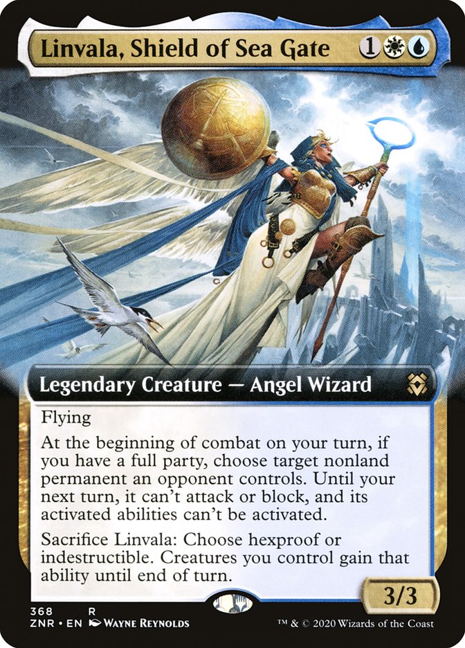 Linvala, Shield of Sea Gate 368/280 (Zendikar Rising)  - Extended Art Foil | Good Games North