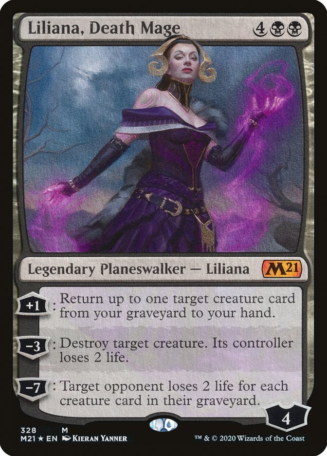 Liliana, Death Mage 328/274 (Core Set 2021)  - Foil | Good Games North