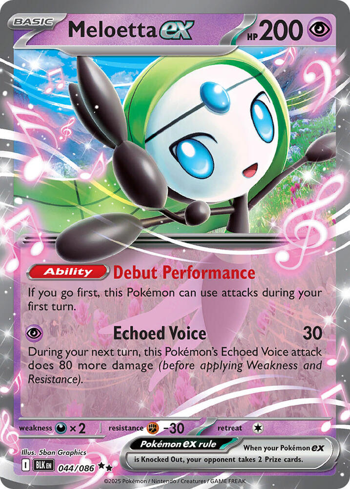 Meloetta ex 044/086 (SV: Black Bolt)  - Holofoil | Good Games North