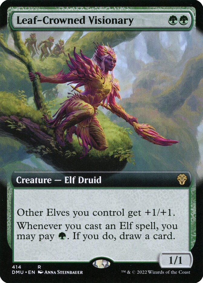 Leaf-Crowned Visionary 414/281 (Dominaria United)  | Good Games North