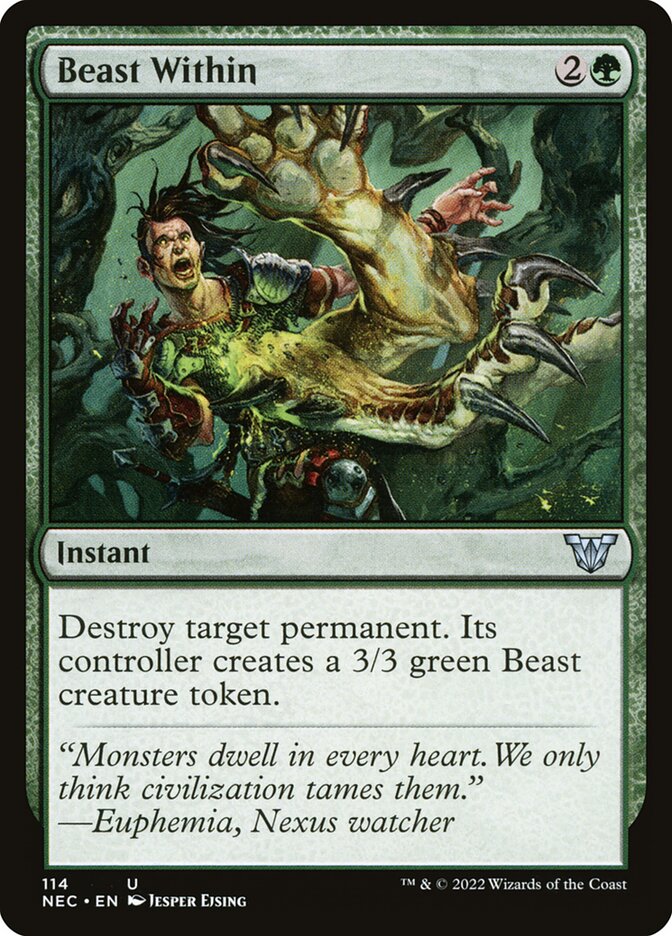 Beast Within (Commander: Kamigawa: Neon Dynasty)  | Good Games North