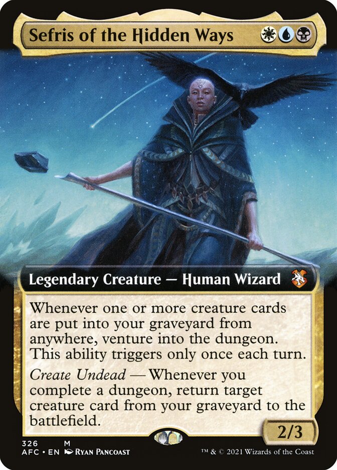 Sefris of the Hidden Ways Extended Art 326 (Commander: Adventures in the Forgotten Realms)  | Good Games North