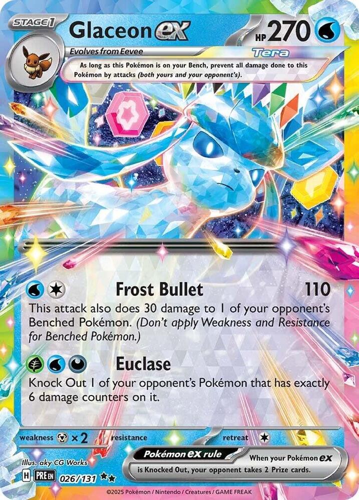 Glaceon ex 026/131 (SV: Prismatic Evolutions)  - Holofoil | Good Games North