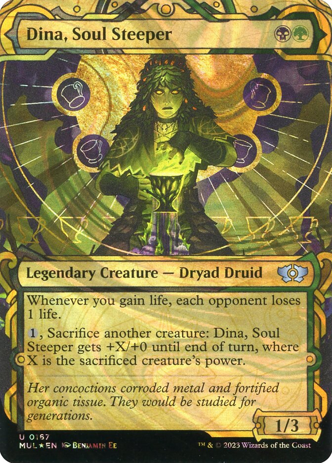 Dina, Soul Steeper 167/65 (March of the Machine: Multiverse Legends)  - Showcase Halo Foil | Good Games North