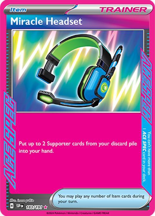 Miracle Headset 183/191 (SV08: Surging Sparks)  - Holofoil | Good Games North