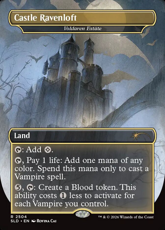 Castle Ravenloft // Voldaren Estate 2504 (Secret Lair Drop Series)  - Borderless Foil | Good Games North