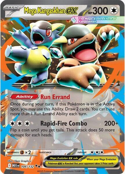 Mega Kangaskhan ex 104/132 (ME01: Mega Evolution)  - Holofoil | Good Games North
