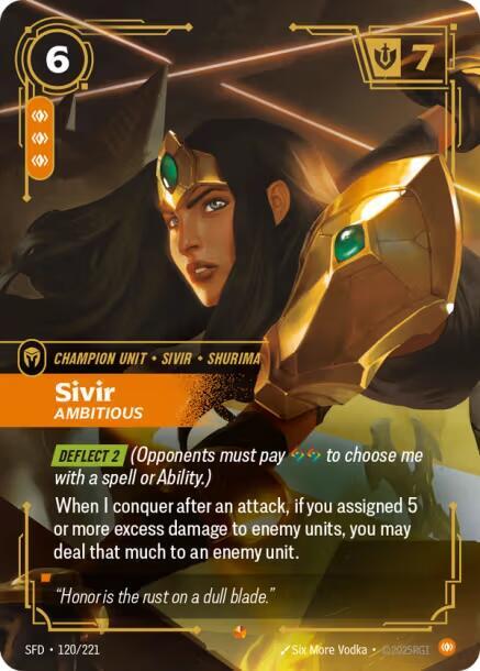 Sivir Ambitious (Spiritforged)  - Foil | Good Games North