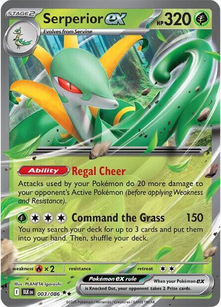 Serperior ex 003/086 (SV: Black Bolt)  - Holofoil | Good Games North