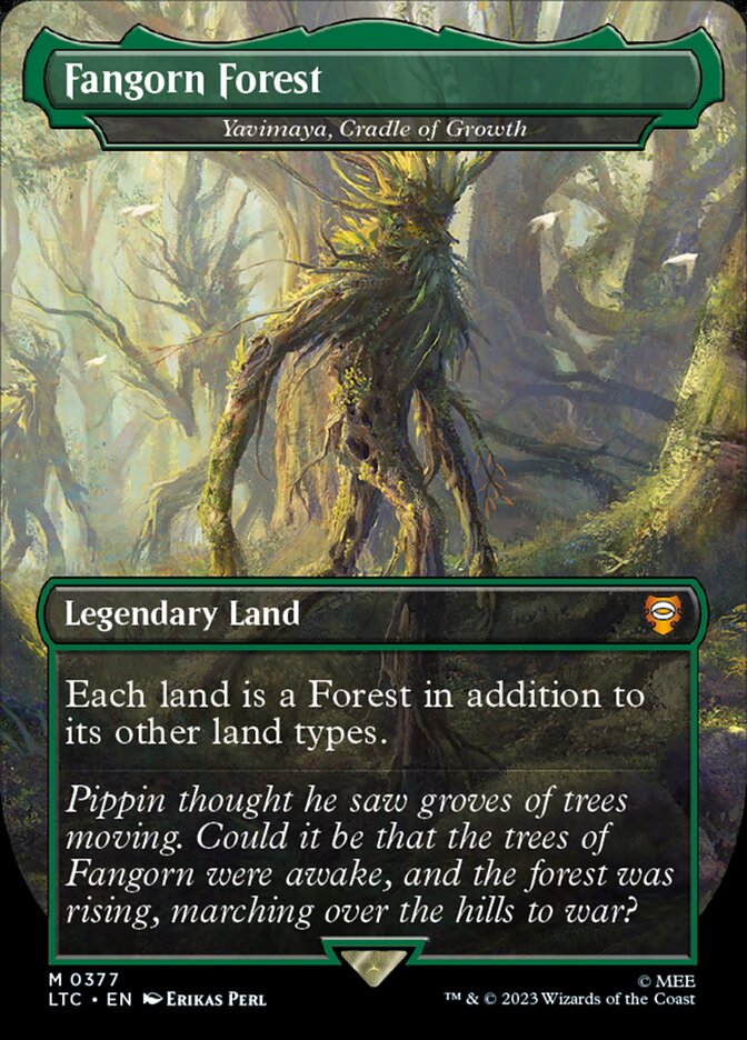 Fangorn Forest - Yavimaya, Cradle of Growth 377 (Commander: The Lord of the Rings: Tales of Middle-earth)  - Borderless | Good Games North