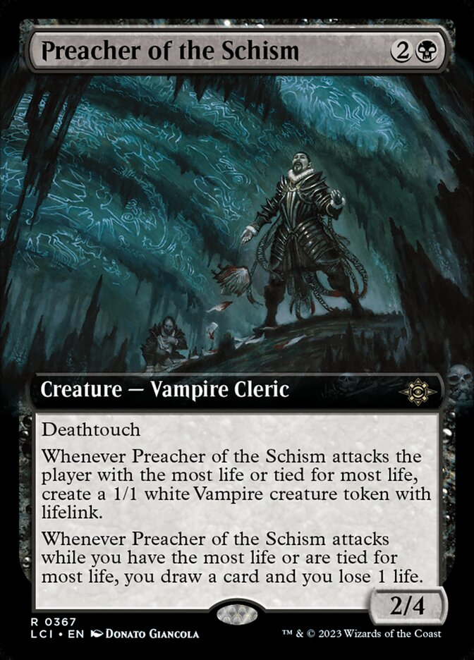 Preacher of the Schism 367/291 (The Lost Caverns of Ixalan)  - Extended Art Foil | Good Games North