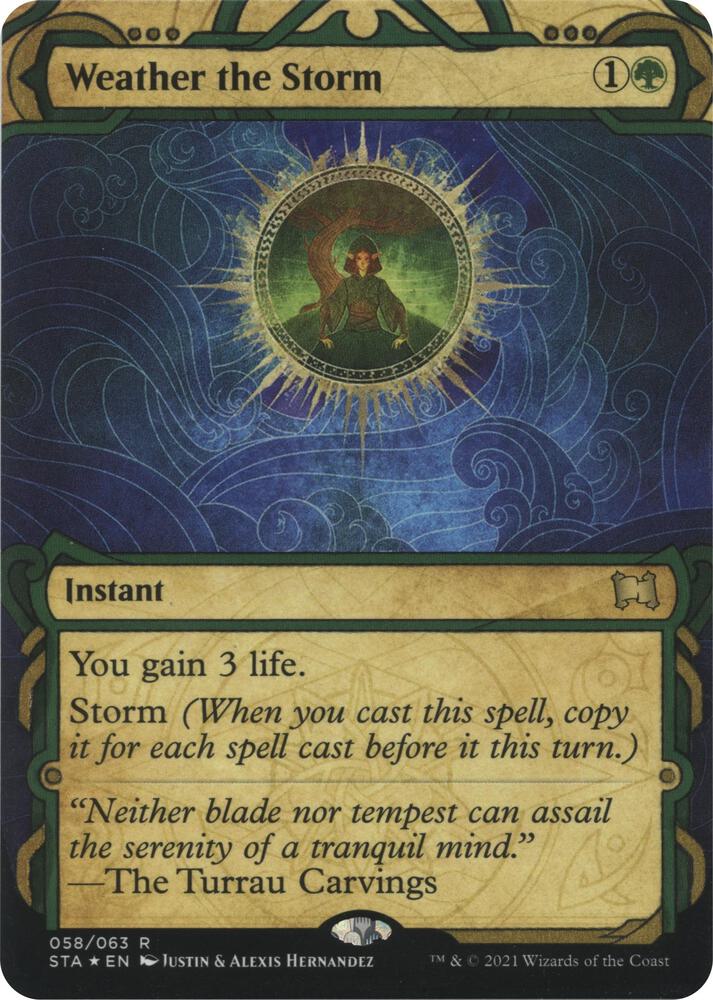 Weather the Storm Foil Etched 58 (Strixhaven: Mystical Archives)  - Foil | Good Games North