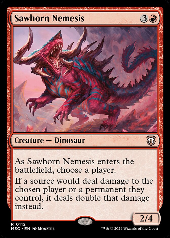 Sawhorn Nemesis 112/411 (Commander: Modern Horizons 3)  | Good Games North