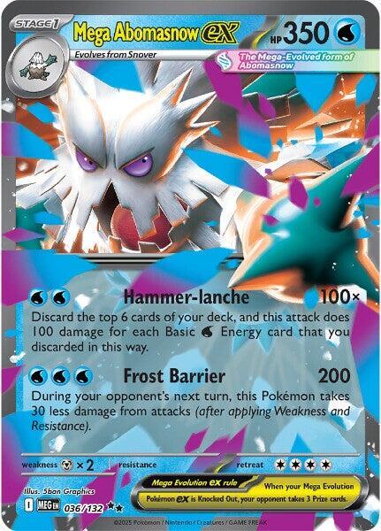 Mega Abomasnow ex 036 132 036/132 (ME01: Mega Evolution)  - Holofoil | Good Games North