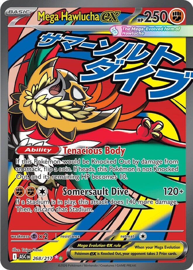 Mega Hawlucha ex 268 217 268/217 (ME: Ascended Heroes)  - Holofoil | Good Games North