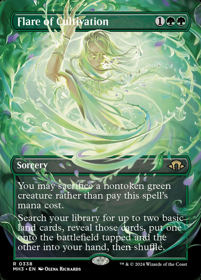 Flare of Cultivation 338/319 (Modern Horizons 3)  - Borderless Foil | Good Games North