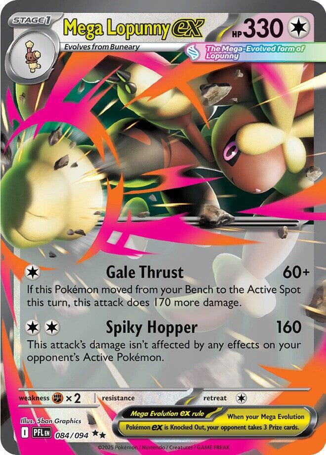 Mega Lopunny ex 084 094 084/094 (ME02: Phantasmal Flames)  - Holofoil | Good Games North