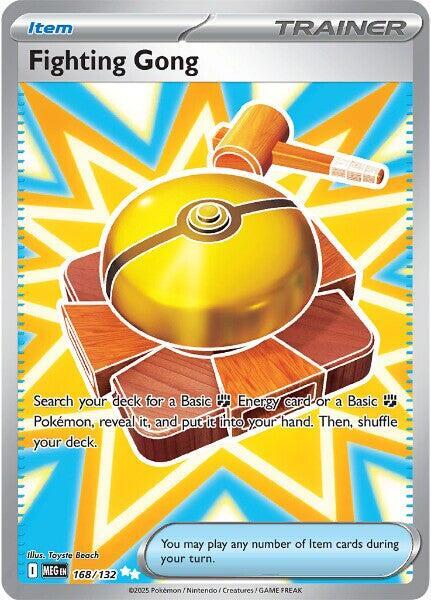 Fighting Gong 168/132 (ME01: Mega Evolution)  - Holofoil | Good Games North