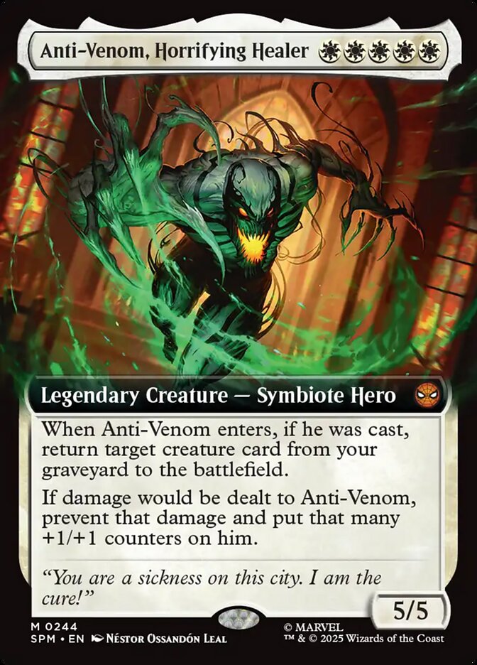 Anti-Venom, Horrifying Healer 244 (Marvel's Spider-Man)  - Extended Art Foil | Good Games North