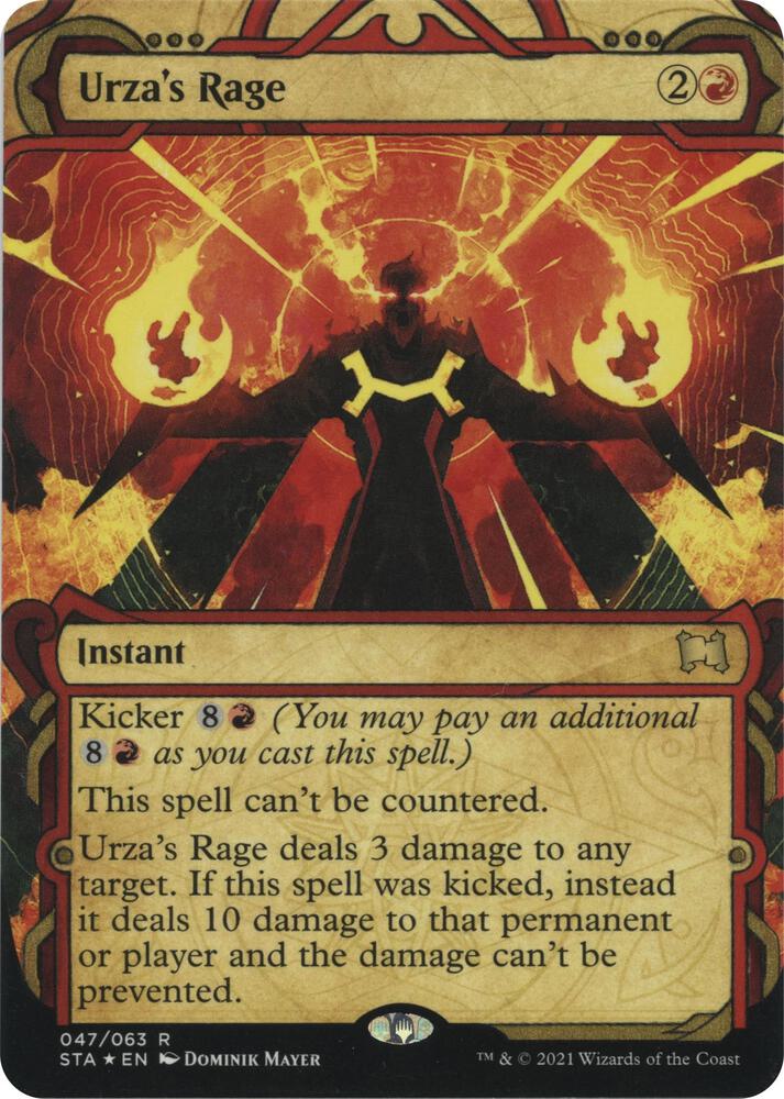 Urzas Rage Foil Etched 47 (Strixhaven: Mystical Archives)  - Foil | Good Games North