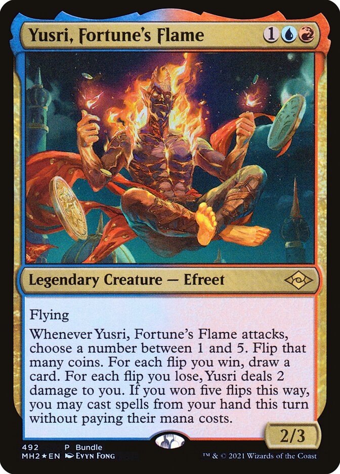 Yusri, Fortune's Flame 492 (Unique and Miscellaneous Promos)  - Foil | Good Games North