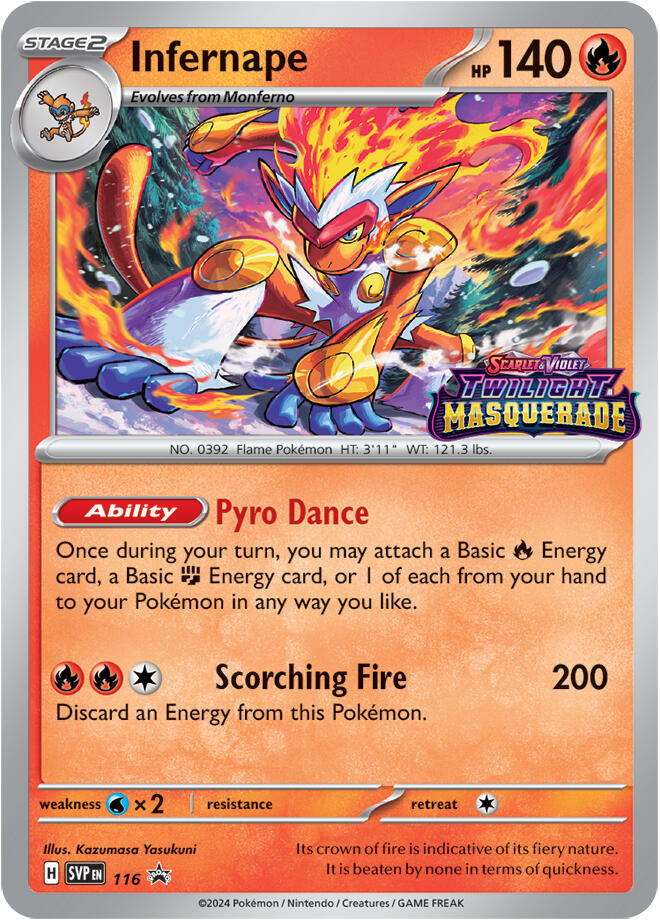 Infernape 116 (SV: Scarlet & Violet Promo Cards)  - Holofoil | Good Games North