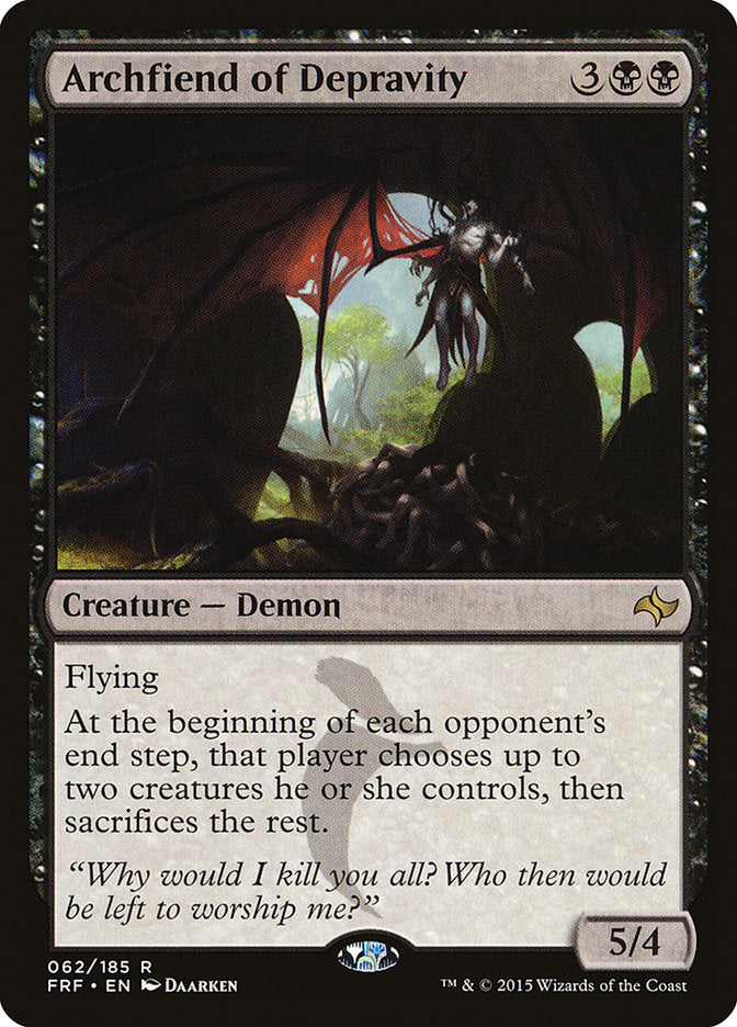 Archfiend of Depravity 62 (Fate Reforged)  - Foil | Good Games North