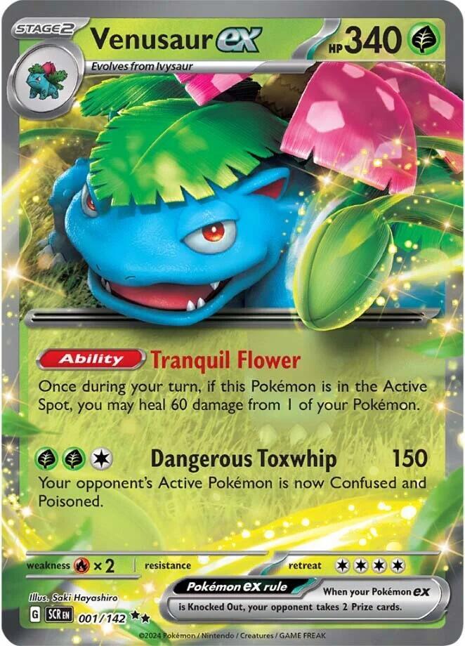 Venusaur ex 001/142 (SV07: Stellar Crown)  - Holofoil | Good Games North