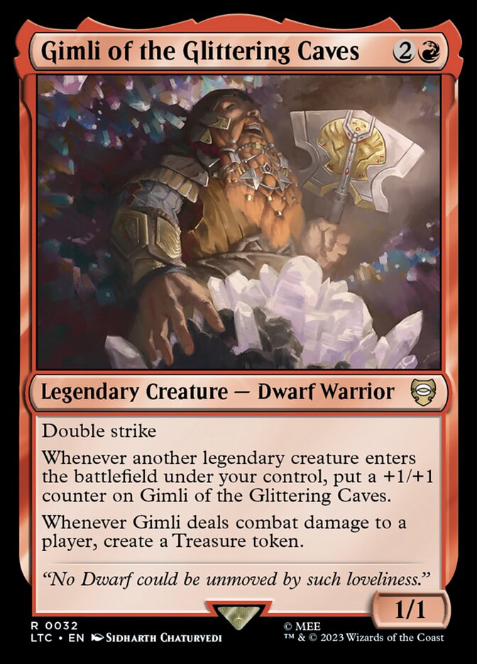Gimli of the Glittering Caves 32 (Commander: The Lord of the Rings: Tales of Middle-earth)  | Good Games North