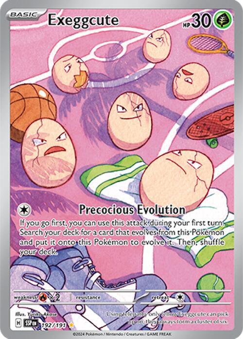 Exeggcute 192/191 (SV08: Surging Sparks)  - Holofoil | Good Games North