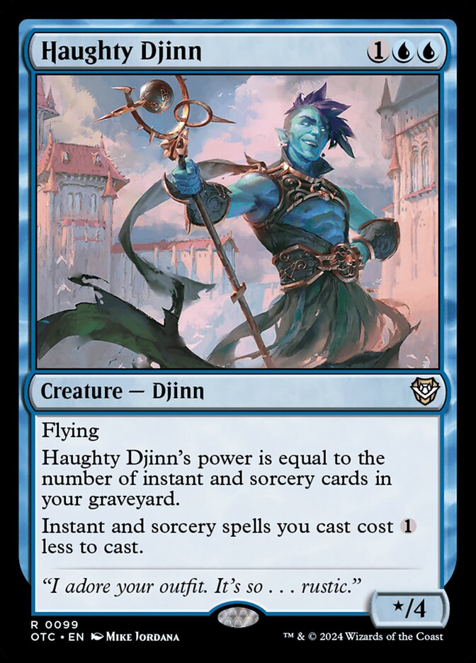 Haughty Djinn 99/342 (Commander: Outlaws of Thunder Junction)  | Good Games North