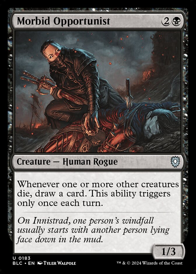 Morbid Opportunist 183/40 (Commander: Bloomburrow)  | Good Games North