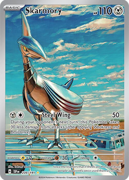 Skarmory 209/191 (SV08: Surging Sparks)  - Holofoil | Good Games North