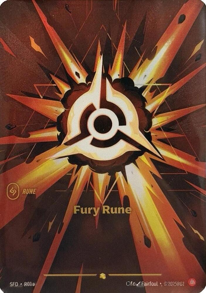 Fury Rune Alternate Art (Spiritforged)  - Foil | Good Games North
