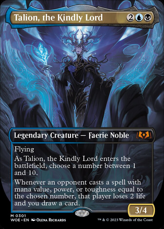Talion, the Kindly Lord 301/276 (Wilds of Eldraine)  - Borderless Foil | Good Games North