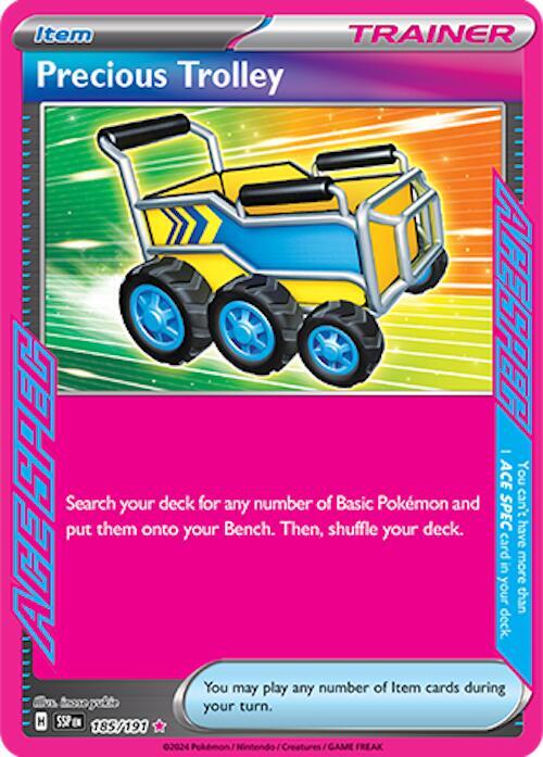 Precious Trolley 185/191 (SV08: Surging Sparks)  - Holofoil | Good Games North