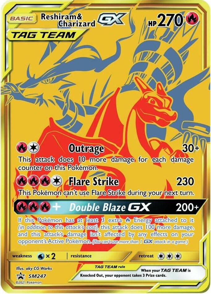 Reshiram and Charizard GX SM247 (SM Promos)  - Holofoil | Good Games North