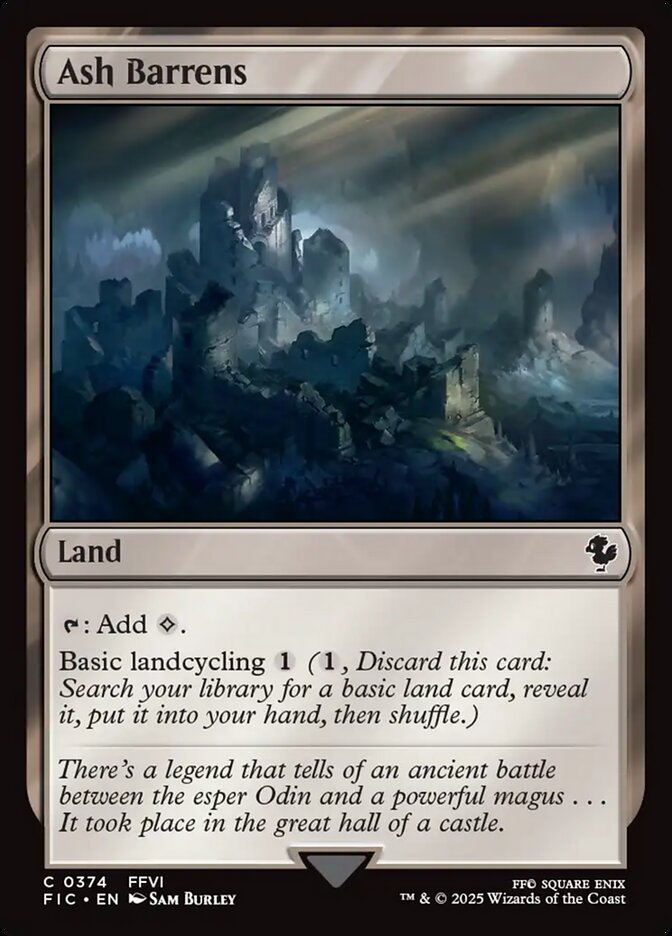Ash Barrens 374/100 (Commander: FINAL FANTASY)  | Good Games North